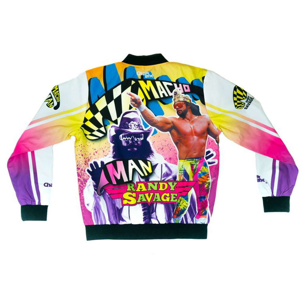 Macho Man Randy Savage Retro Fanimation Chalk Line Jacket Pro