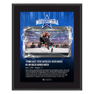 Stone Cold Steve Austin Match WrestleMania 38 10x13 Commemorative Plaque