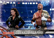 2017 WWE Road to WrestleMania Trading Cards (Topps) Triple H & Stephanie McMahon (No.66)