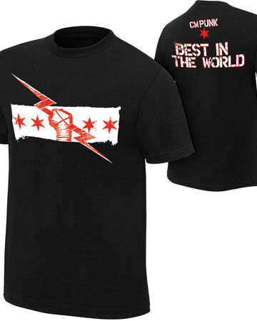 Cm Punk Best In The World Black T Shirt Pro Wrestling Fandom