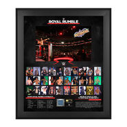 WWE Men's Royal Rumble 2018 20 X 24 Framed Plaque w/ Ring Canvas