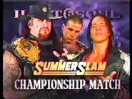 The Undertaker (c) v Bret Hart for the WWF Championship