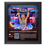 Carmella BackLash 2018 15 x 17 Framed Plaque w/ Ring Canvas