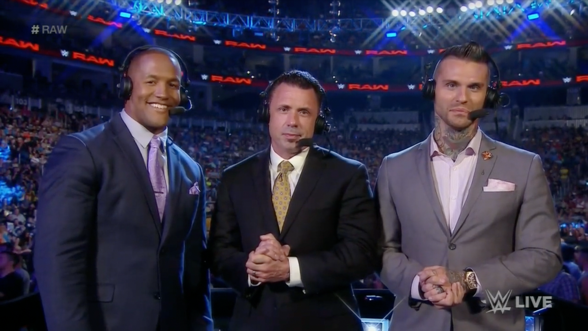 Michael Cole Corey Graves Byron Saxton Pro Wrestling Fandom