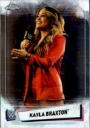 2021 WWE Chrome Trading Cards (Topps) Kayla Braxton (No.57)