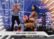 2021 WWE Women's Division Trading Cards (Topps) Sasha Banks (No.98)