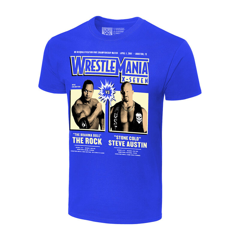 wwe rock t shirt