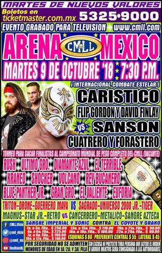 CMLL Martes Arena Mexico (October 9, 2018)