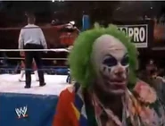 Doink made several appearances throughout the first RAW, including outside the ring during the Michaels- Moon match.