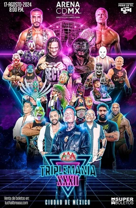 TriplemaníaXXXII Mexico City poster