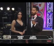 Mandy Leon and Larry Mercer Ring Of Honor Wrestling