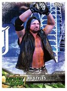 2017 WWE Road to WrestleMania Trading Cards (Topps) AJ Styles (No.91)