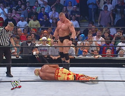 Peck sagtmodighed licens Brock Lesnar vs. Hulk Hogan | Pro Wrestling | Fandom