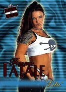 2001 WWF RAW Is War (Fleer) (Femme Fatale) Lita (No.19)