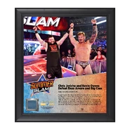 Chris Jericho and Kevin Owens SummerSlam 2016 Framed Plaque w Ring Canvas