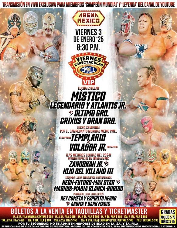CMLL Super Viernes (January 3, 2025) Pro Wrestling Fandom