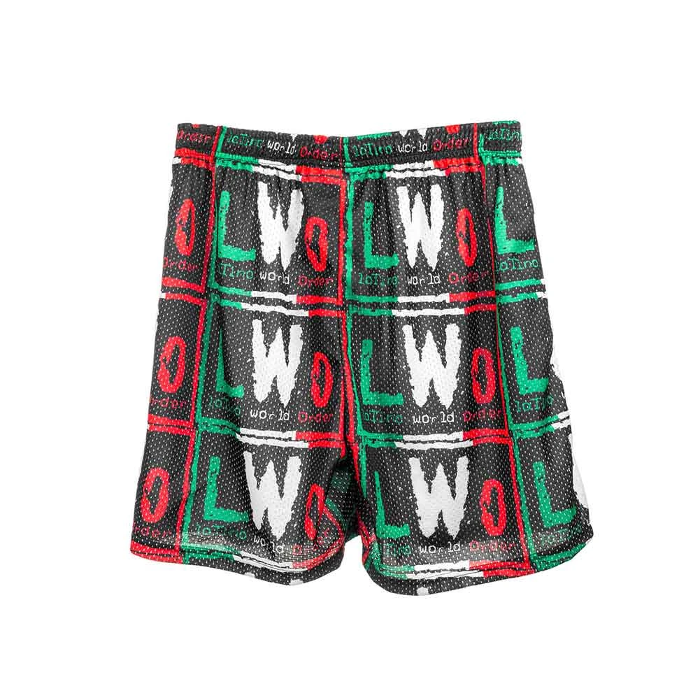 Eddie Guerrero "LWO" Chalk Line Shorts Pro Wrestling Fandom