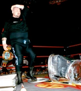 Bam Bam Bigelow with the WCW Hardcore Championship