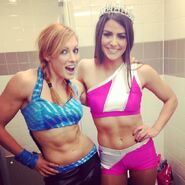 Becky Lynch and Veronica Lane