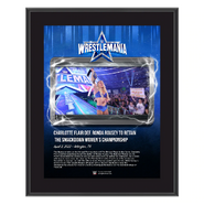 Charlotte Flair WrestleMania 38 10x13 Plaque