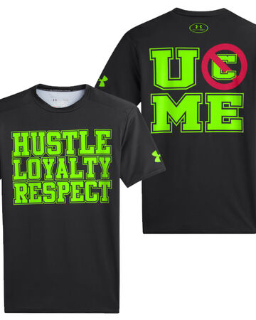 John Cena Hustle Loyalty Respect Under Armour Compression T Shirt Pro Wrestling Fandom