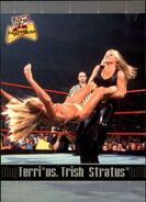 2001 WWF The Ultimate Diva Collection (Fleer) Terri vs. Trish Stratus 85