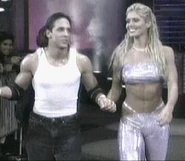 Thunder 1-26-00 3.jpg (9 KB) Kidman accompanied to the ring with Torrie Wilson.