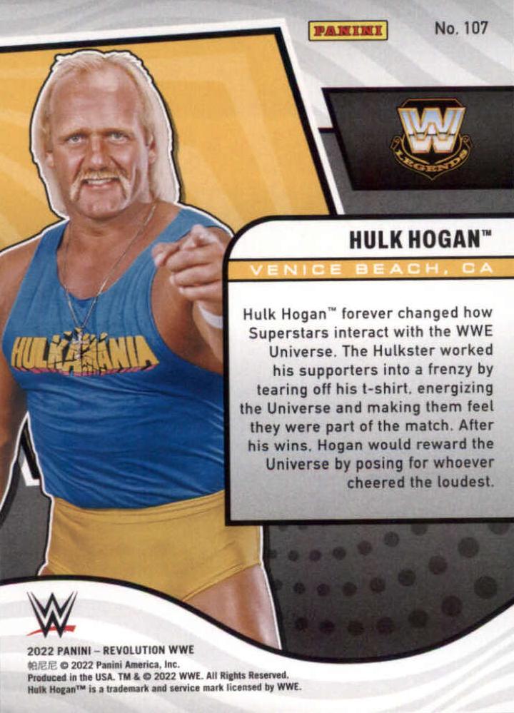 2022 WWE (Panini Revolution) Hulk Hogan (No.107) | Pro