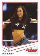 2013 WWE (Topps) AJ Lee (No.1)