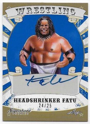 2016 Leaf Signature Series Wrestling Headshrinker Fatu 31