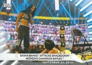 2021 WWE Women's Division Trading Cards (Topps) Sasha Banks (No.76)