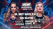 Dr. Britt Baker DMD vs. Taya Valkyrie