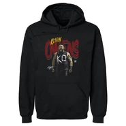Men's 500 Level Black Kevin Owens Grunge Name Pullover Hoodie