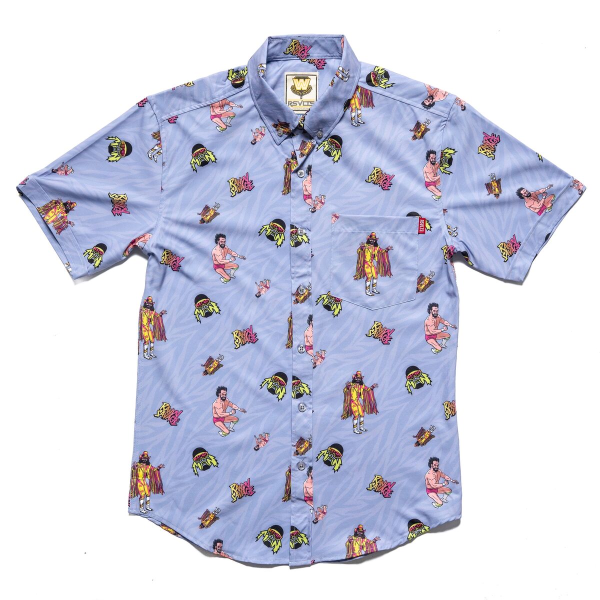 Macho man button up shirt clearance