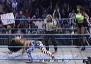 DDP hits a Diamond Cutter.