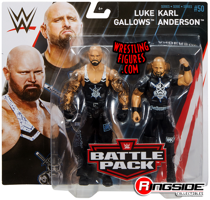 WWE Battle Packs 50 Luke Gallows Karl Anderson Pro Wrestling
