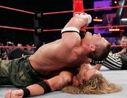 John Cena pinning Edge in their WWE Championship match