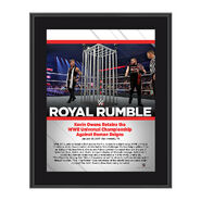 Kevin Owens Royal Rumble 2017 10 x 13 Commemorative Photo Plaque