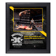 Aleister Black NXT TakeOver: Chicago 15 x 17 Framed Plaque w/ Ring Canvas