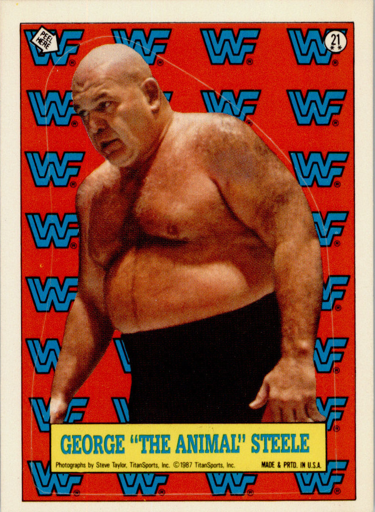 1987 WWF Wrestling Cards (Topps) Sticker George Steele () | Pro Wrestling | Fandom 1987 WWF Wrestling Cards (Topps) Sticker George Steele () | Pro Wrestling | Fandom