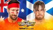 Duke Hudson vs. Joe Coffey in an NXT Global Heritage Invitational Tournament Group B