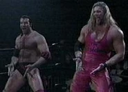 The Outsiders doing a crotch chop.