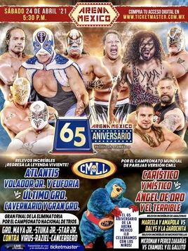 Arena Mexico 65th Anniversary show poster