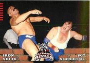 2008 WWE Ultimate Rivals (Topps) Iron Sheik vs. Sgt. Slaughter (No.74)