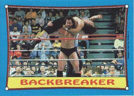 1987 WWF Wrestling Cards (Topps) Backbreaker 32