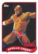 2018 WWE Heritage Wrestling Cards (Topps) Apollo Crews (No.5)