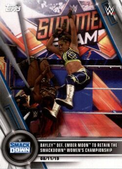 Ember Moon Gold Refractor /50 Topps WWE 2021 Finest Free Shipping