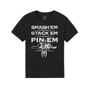 Roman Reigns "Smash 'Em, Stack 'Em, Pin 'Em" Youth Authentic T-Shirt