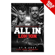 Matchup Monday MJF vs Adam Cole - AEW ALL IN 8-27-2023 12x18 Event Art Print