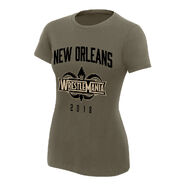 "New Orleans" Military Green Women's Jersey T-Shirt